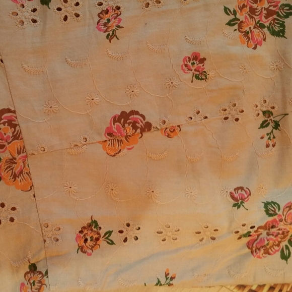 Gifted BOHO floral midi dress peach, with Free scarf and belt - Picture 10 of 10